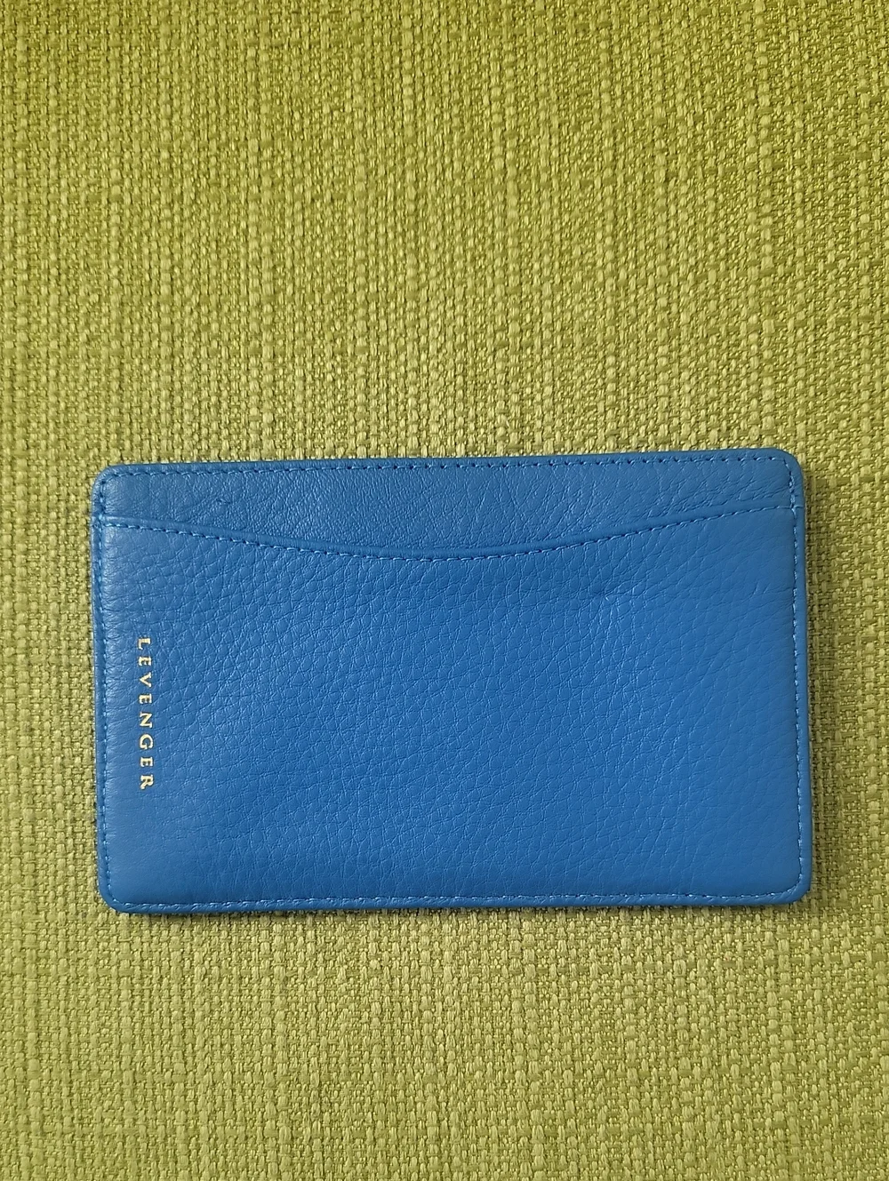 Levenger Blue Leather  Wallet